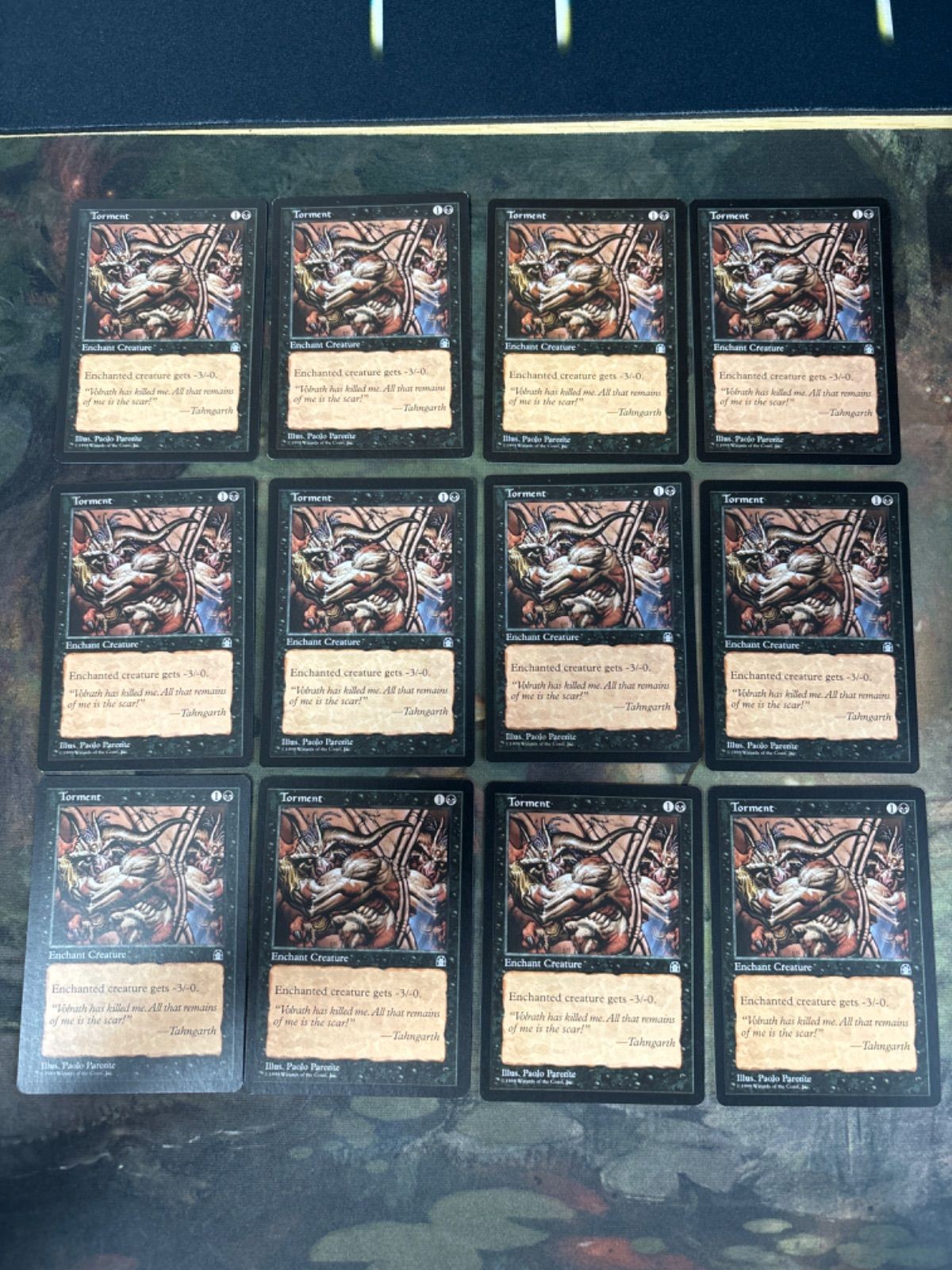 責め苦/Torment 12枚 型番統一 旧枠 まとめ 英語版 EN MTG