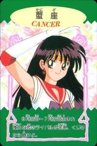 Sailor Moon Cancer Rei Hino Card Amada Japanese Anime