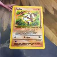 ポケモンカード 旧裏面 海外 英語版 1枚 マンキー 38 サムネイル 1
