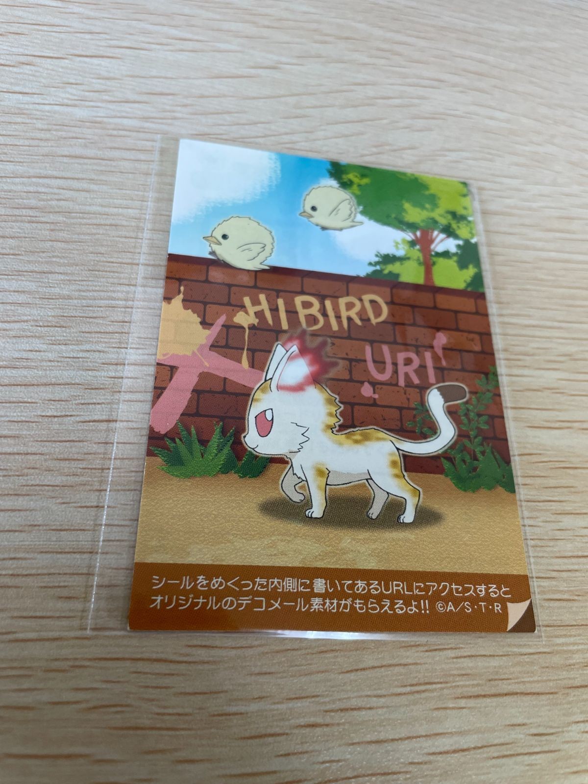 家庭教師ヒットマン REBORN! リボーン カード ヒバード x 瓜 獄寺 隼人 まで ★アニメイト非売品 ステッカー
