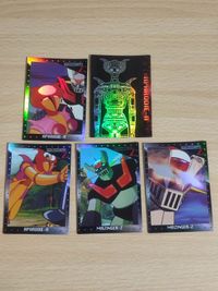 Mazinger Z Holo Card Lot Amada Aphrodite Vintage Anime