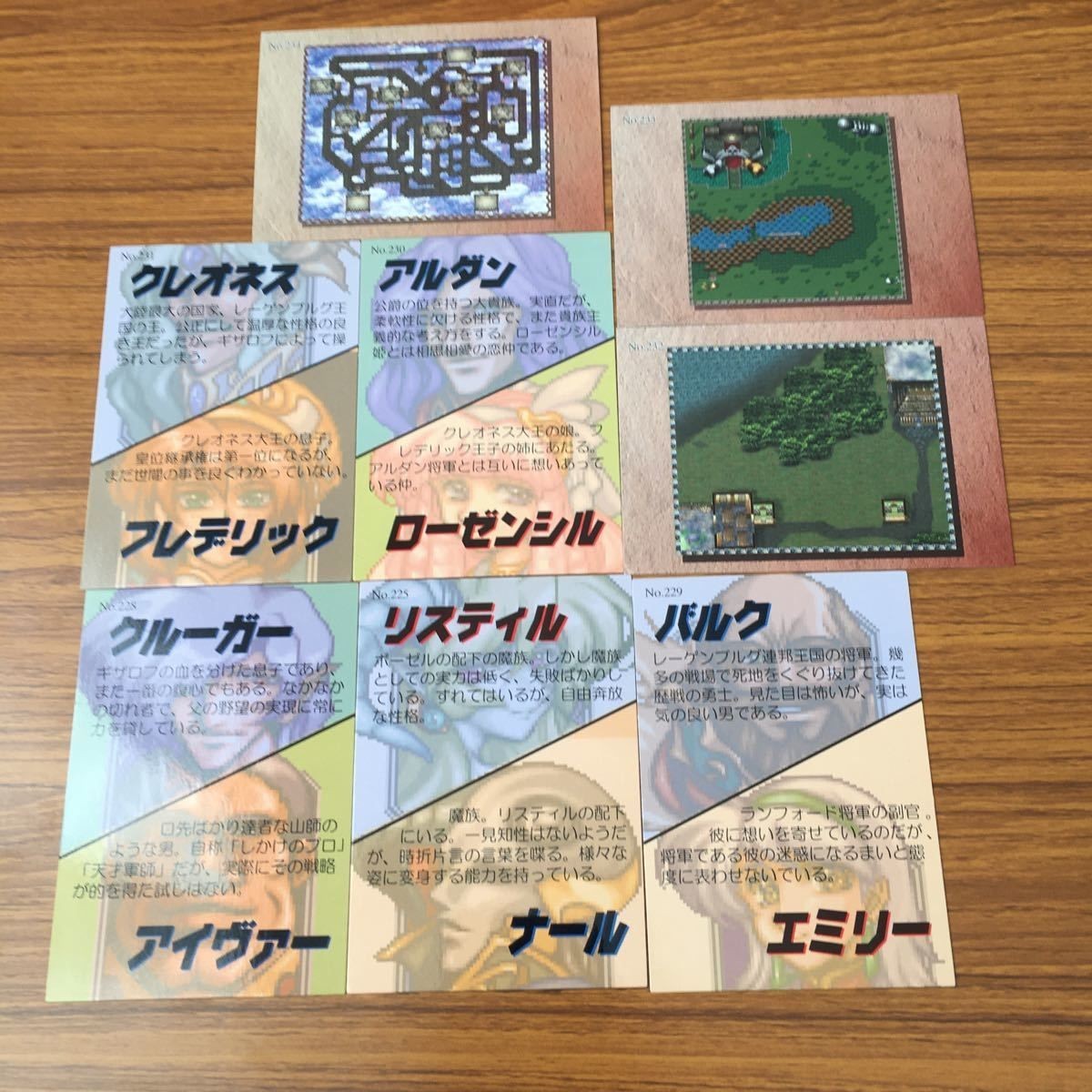 ラングリッサー LANG RISSER カード トレカ ブロッコリー まとめ 225 228 229 230 231 232 233 234 隠しシナリオ 18