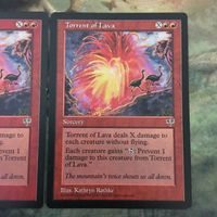 MTG マジックザギャザリング カード まとめ MIR 溶岩流/Torrent of Lava EN 2枚セット 49 サムネイル 3