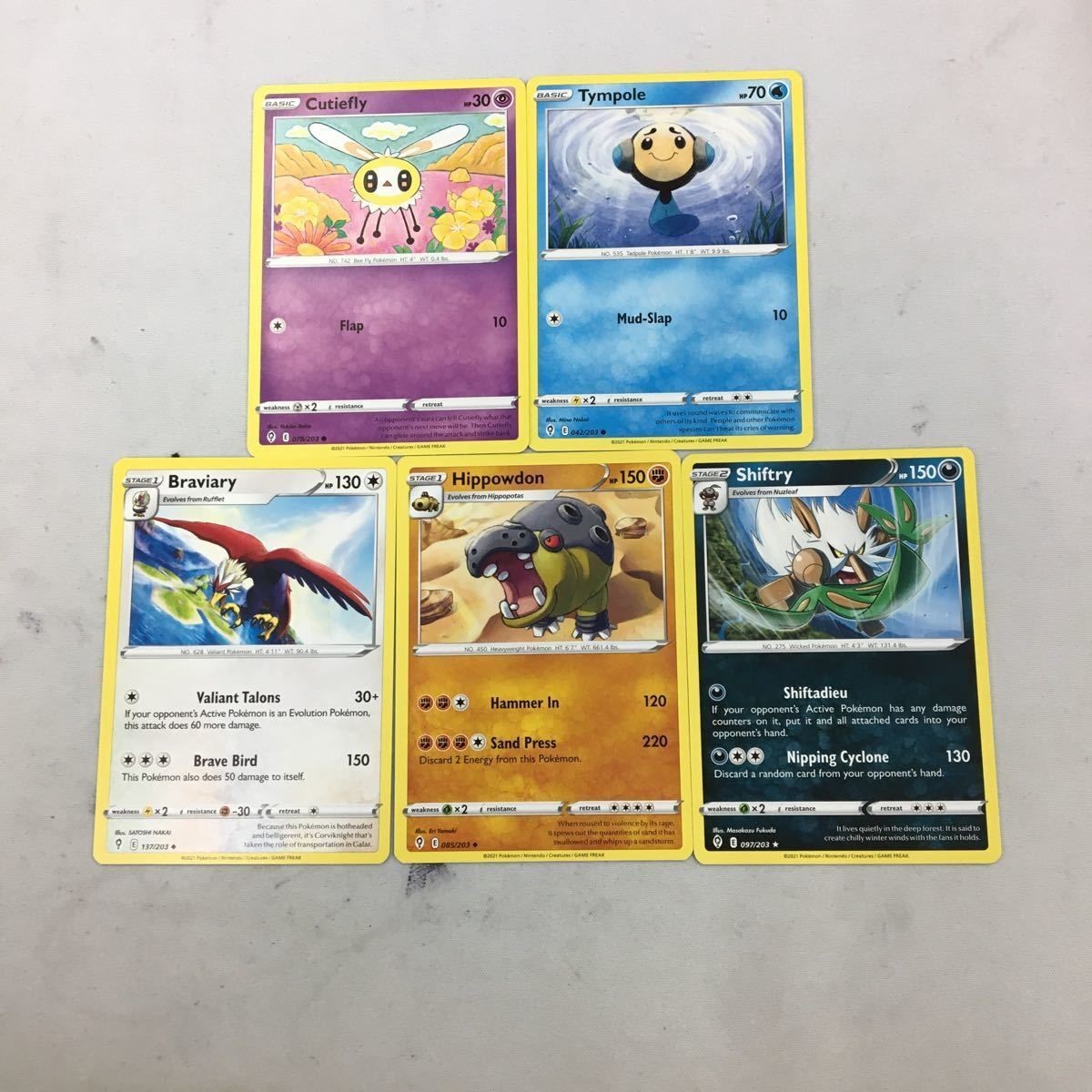 ポケモンカード 旧裏面 海外 英語版 5枚アブリー オタマロ ウォーグル など 42