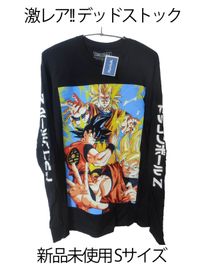 タグ付き 新品未使用 デッドストック Sサイズ ドラゴンボール Z 海外製 ビンテージ Ｔシャツ 長袖 東映アニメーション ライセンス品 鳥山明 ブラック 黒 コットン Marshalls