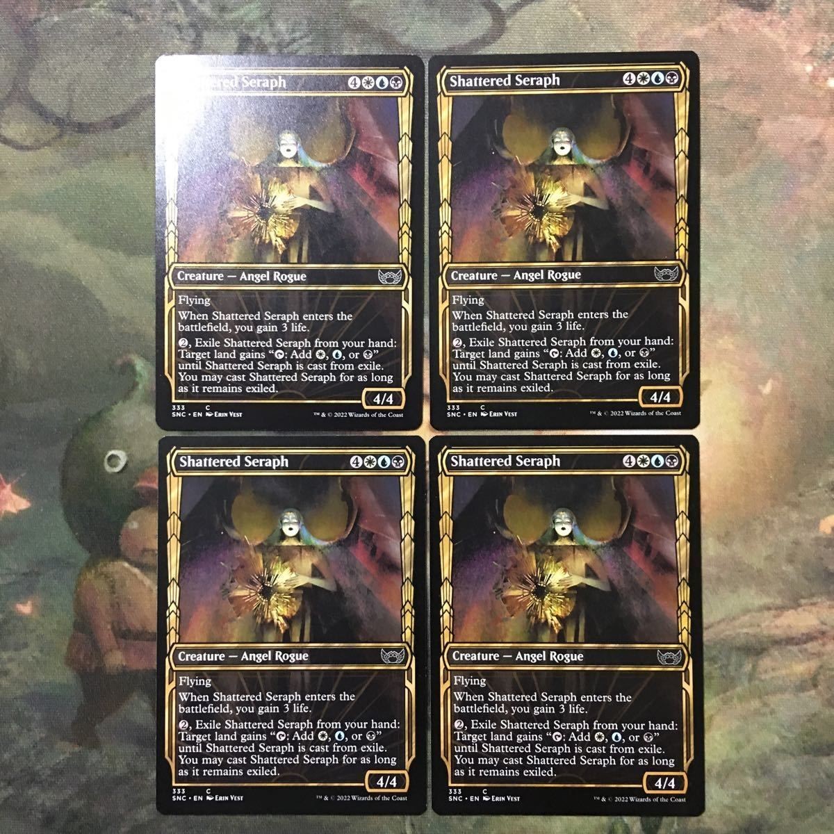 MTG マジックザギャザリング カード まとめ SNC-BF 砕かれた熾天使/Shattered Seraph(ショーケース) 4枚セット 71