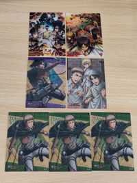 進撃の巨人 カード まとめ クリアカード 掃除 エレン ジャン クリスタ 26 09 10 ミカサ ハンジ 08 サムネイル 1