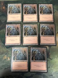 MTG Magic Mountain Land 8 Japanese JP Vintage