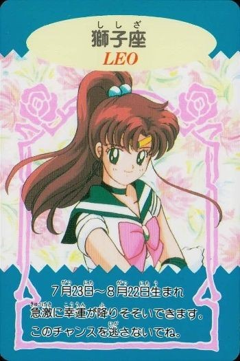 Sailor Moon Leo Makoto Amada Roulette Card Anime