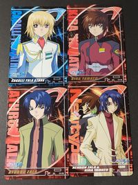 Gundam Seed Gold Foil Card Athrun Zala Kira Cagalli