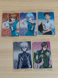 Evangelion Limited Wafer Card Lot Kaworu Rei Shinji Asuka