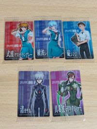 エヴァンゲリオン 限定 ウエハースカード 渚カヲル 綾波レイ シンジ マリ アスカ まとめ カード ウエハース 未開封 サムネイル 2