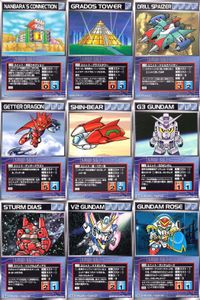 Super Robot Wars Scramble Gather SRW Card Lot