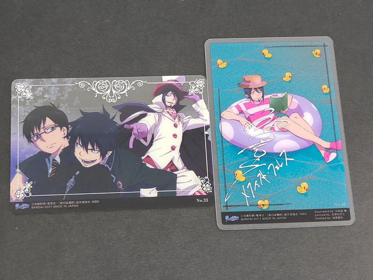 Blue Exorcist Mephisto Foil Signature Card Anime
