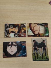進撃の巨人 メタルカードコレクション ミカサ エレン リヴァイ アルミン
