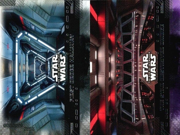 カード まとめ スターウォーズ Star Wars 88 FIRST ORDER HALLWAY ファースト・オーダーの通路 87 THE STAR DESTROYER BRIDGE スター・デストロイヤーの艦橋 Topps トップス