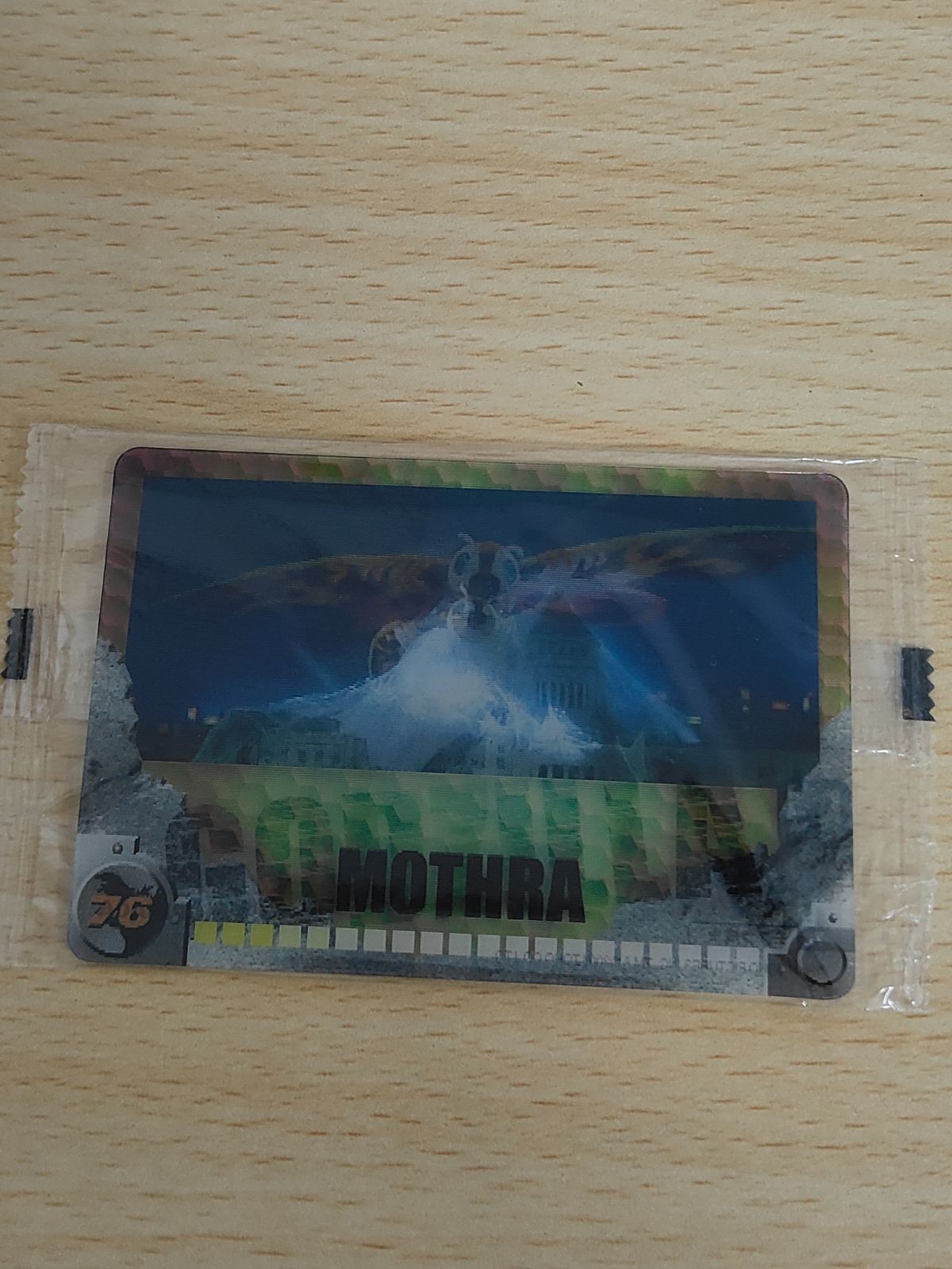 Godzilla Morinaga 3D Wafer Card Mothra Sealed