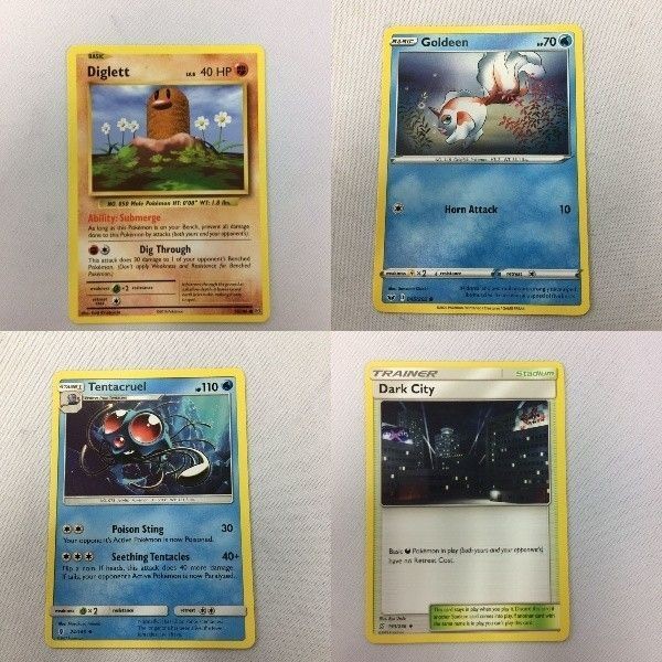 ポケモンカード 旧裏面 英語版 海外 ディグダ トサキント ドククラゲ トレーナーカード 85 102 88 ダークシティ