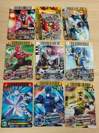 Dice-O Promo Lot Gosei Knight Gokaiger Blue Cards
