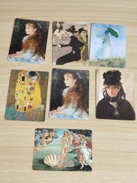 Classic Art Card Masters Monet Klimt Manet Renoir Botticelli