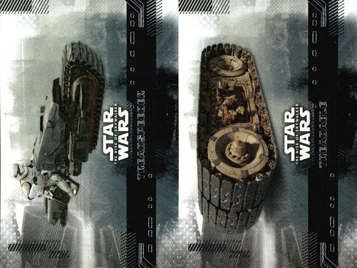 カード まとめ スターウォーズ Star Wars 59 TREADSPEEDER トレッドスピーダー 58 TREADABLE トレッダブル Topps トップス