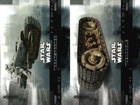 カード まとめ スターウォーズ Star Wars 59 TREADSPEEDER トレッドスピーダー 58 TREADABLE トレッダブル Topps トップス サムネイル 1