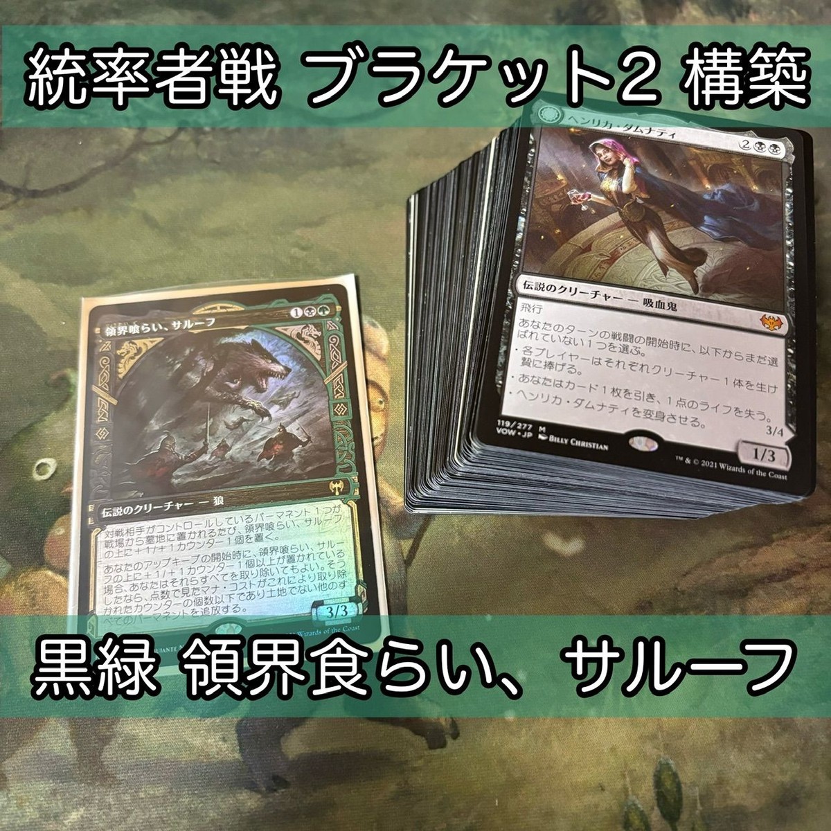 黒緑 領界食らい、サルーフ 100枚 EDH 統率者戦 ブラケット2 構築済みデッキ 統率者デッキ Foil レア 汎用 大量 まとめ MTG ゴルガリ nvq25 9