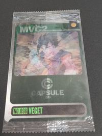 Dragon Ball Z Morinaga Wafer Clear Card Goku Vegeta