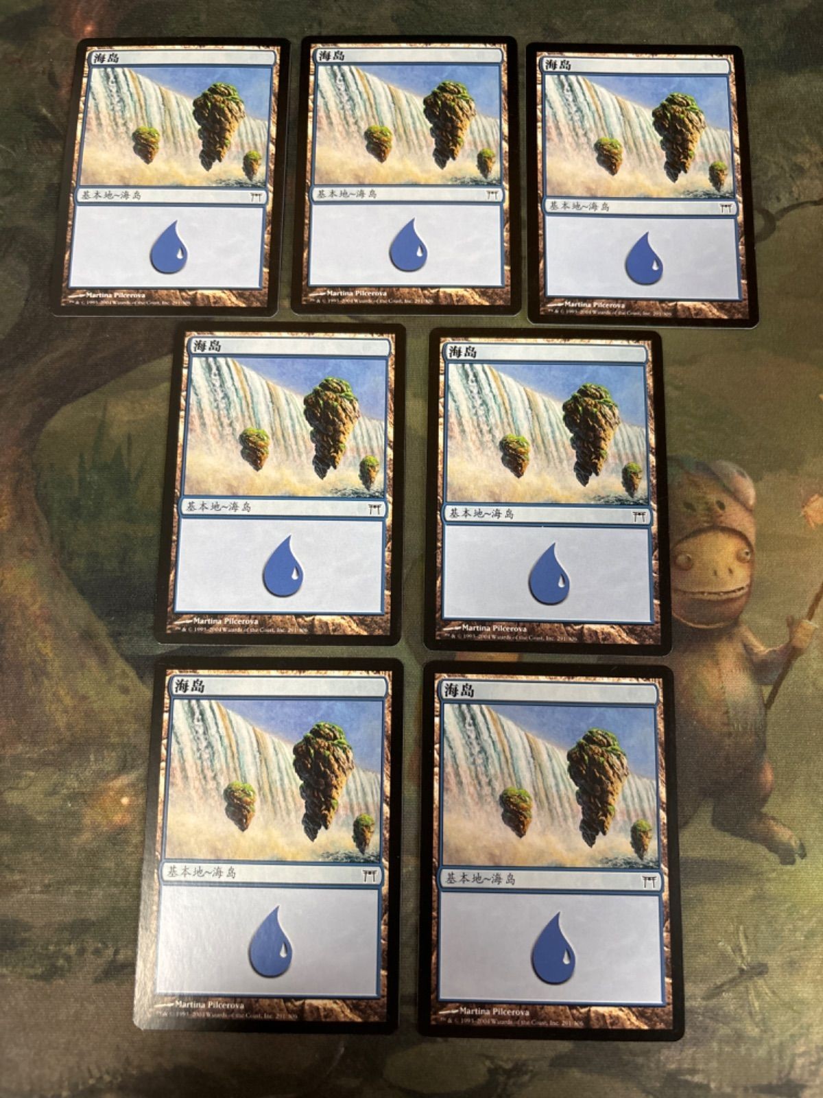 希少 簡体字版 神河物語 島/Island 7枚 型番統ー まとめ MTG 人気絵柄 基本土地 多言語 中国語 CHK