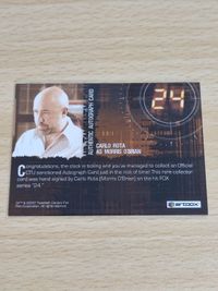 Twenty Four シーズン5 Carlo Rota as Morris O'Brian サインカード サムネイル 2