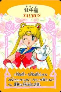 カード おうし座 牡牛座 うさぎ セーラームーン くるくるルーレット アマダ