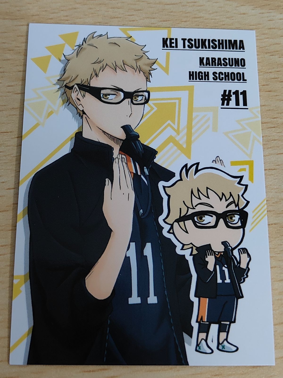 Haikyuu Promo Card Tsukishima Akari Japanese Anime