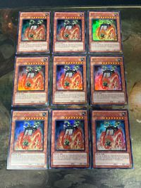 Yu-Gi-Oh Huo Che Ultra Rare Korean 9 Cards Lot