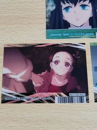 鬼滅の刃 アニメイト 購入特典 クリアカード 竈門 禰<!-利用不可文字-!>豆子 竈門炭治郎 非売品 プロモ 冨岡義勇 サムネイル 2
