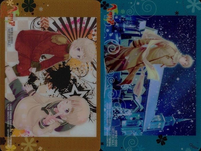 カード ヘタリア 特製 まとめ 【 ロシア ラトビア シーランド】 クリア 非売品 DVD 特典 プロモ Axis Powers フロンティアワークス Frontier Works