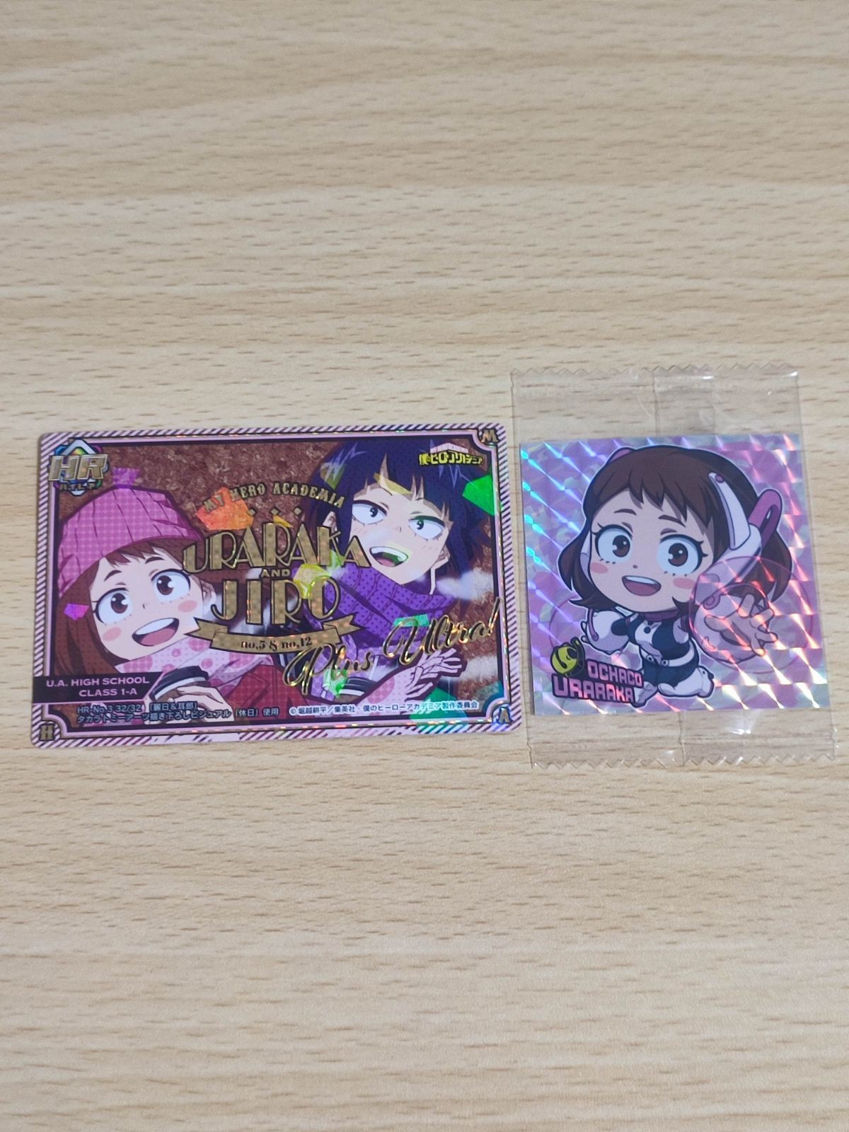 僕のヒーローアカデミア ヒロアカ カード HR 麗日お茶子 シール まとめ