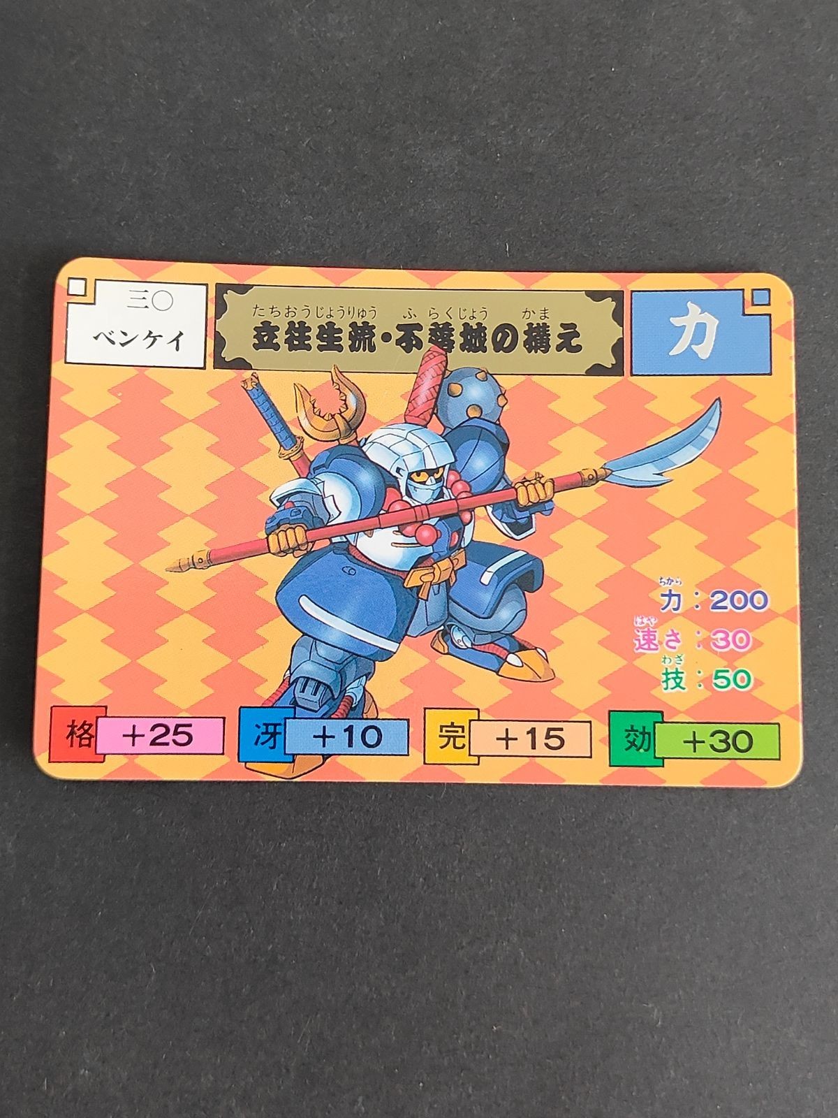 ベンケイ からくり剣豪伝 ムサシロード マインド スタジオぴえろ カード バンダイ 1991