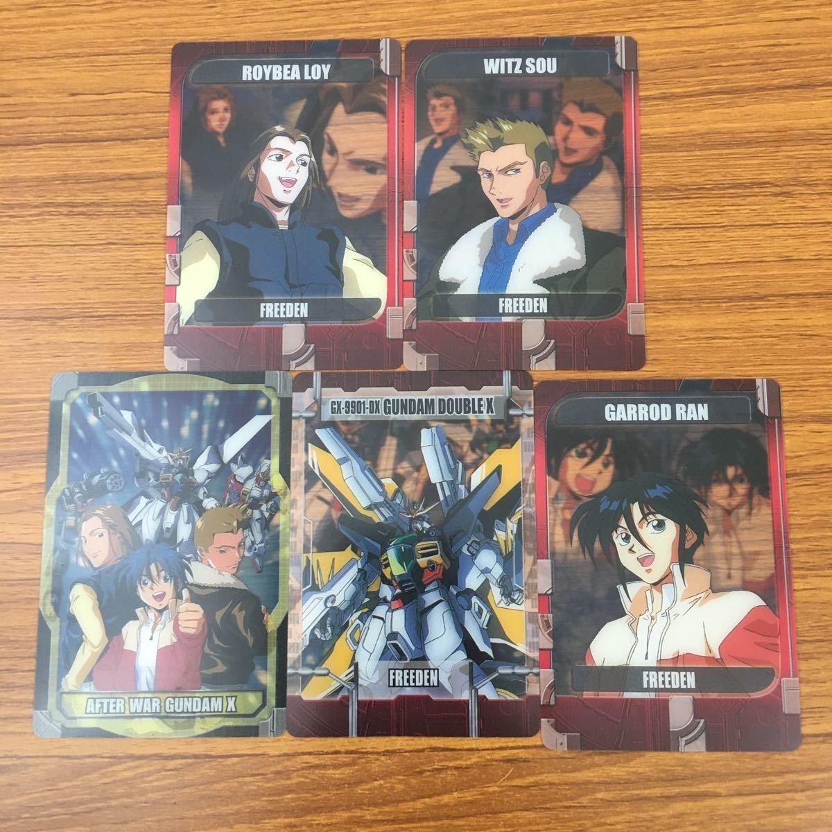 クリア カード トレカ まとめ ガンダム ウイッツ スー ガロード ラン ダブルエックス ロアビィ ロイ 7