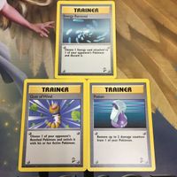 ポケモンカード 旧裏面 海外 英語版 3枚 エネルギーリムーブ 突風 きずぐすり 22
