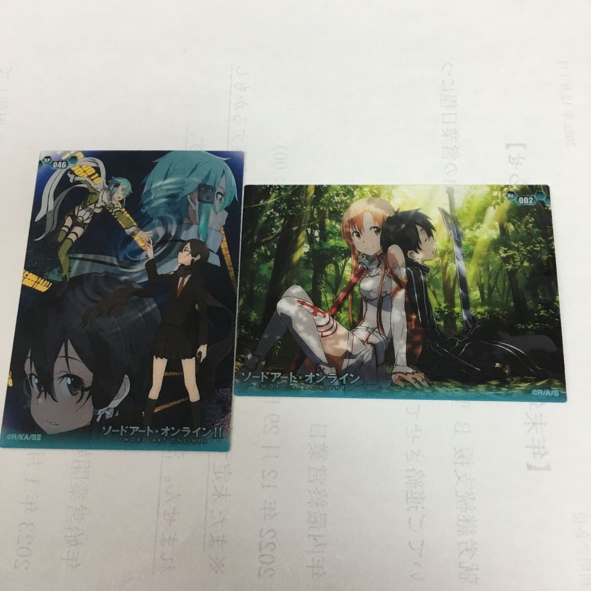 Sword Art Online Trading Card Lot Japanese Anime