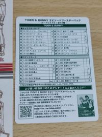 tiger&bunny タイバニ カード キャラクター紹介ノート ブルーローズ カリーナ ドラゴンキッド スカイハイ ワイルドタイガー 鏑木・T・虎徹 バーナビー ブルックス Jr. ・アニエス・ジュベール サムネイル 6