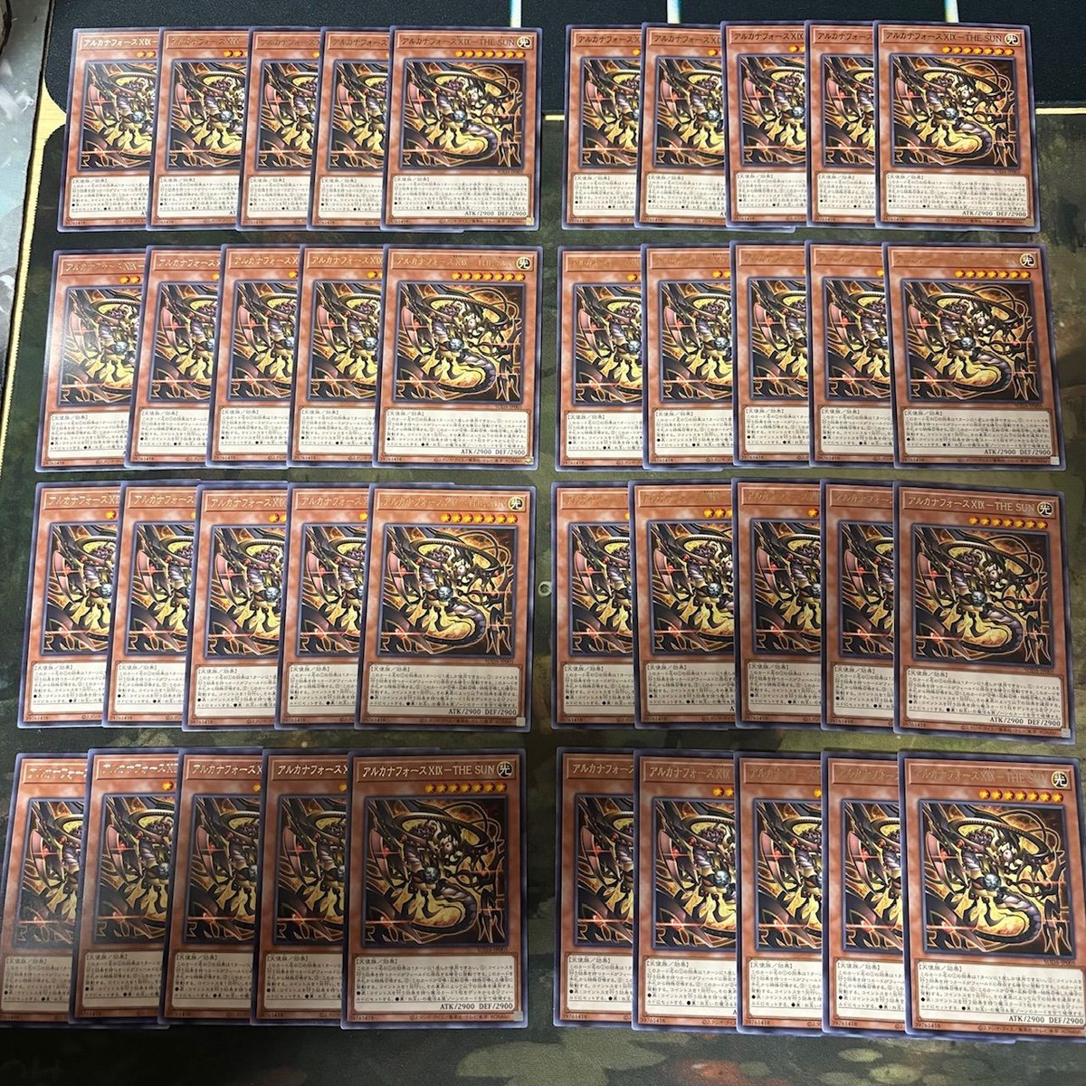 アルカナフォースX<!-利用不可文字-!> THE SUN ナインティーン 型番統一 40枚 字レア SUDA 遊戯王 まとめ