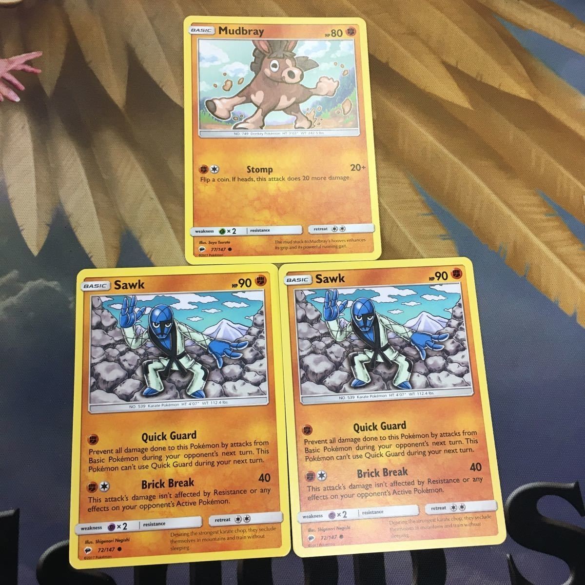 ポケモンカード 旧裏面 英語 海外版 3枚 ドロバンコ ダゲキ 27