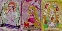 カード まとめ プリキュア 犬飼いろは&こむぎ P06 キュアバタフライ P05 キュアヤムヤム P03 3枚セット グミ プリキュア サムネイル 1