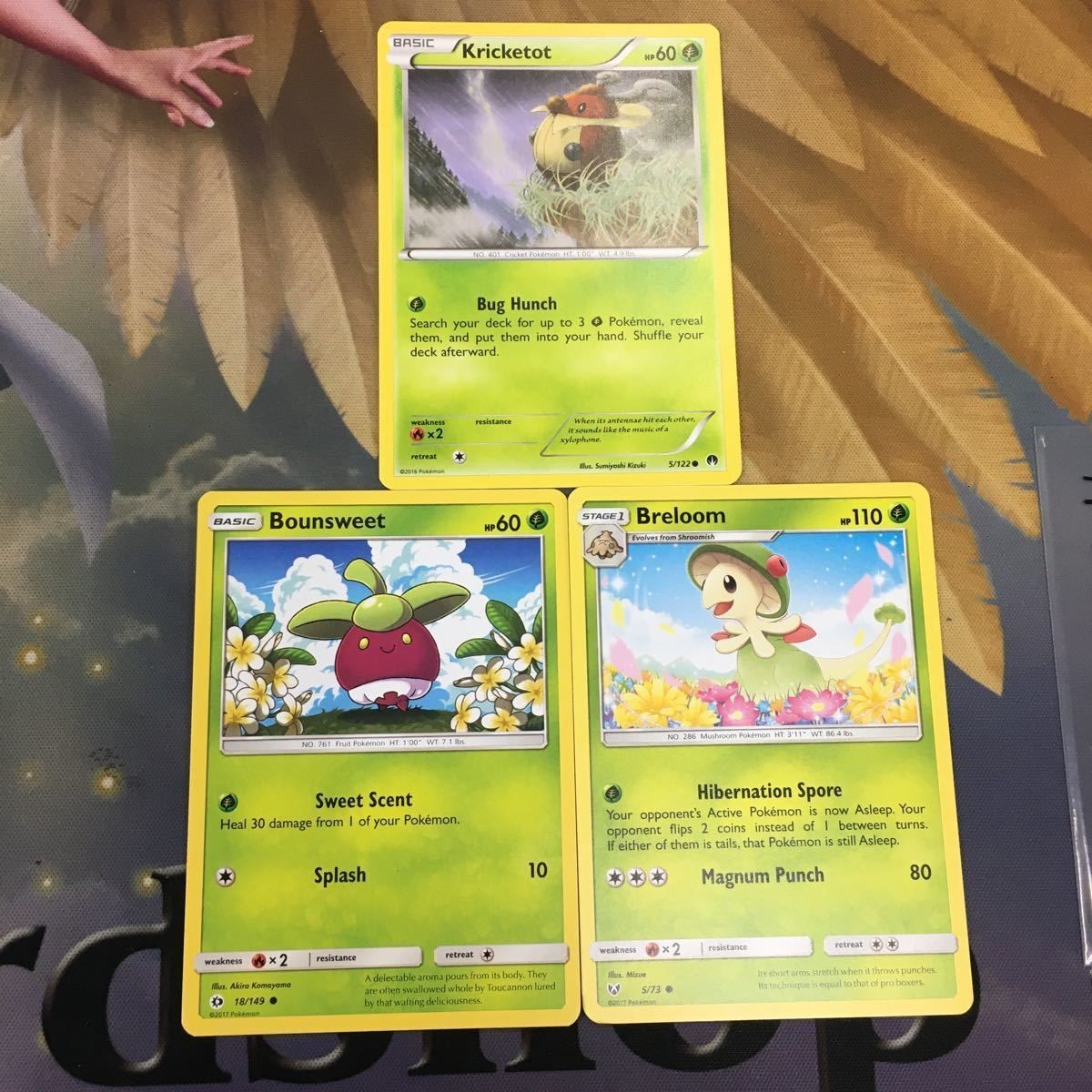 ポケモンカード 旧裏面 英語 海外版 3枚 コロボーシ アマカジ キノガッサ 37