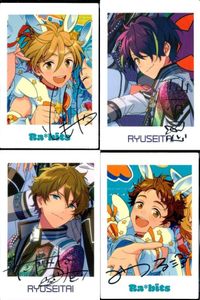 カード あんさんぶるスターズ ぱしゃっつ 箔押し サイン まとめ 真白 友也 ましろ ともや 仙石 忍 しのぶ 高峯 翠 天満 光 てんま みつる あんスタ ぱしゃこれ サムネイル 1