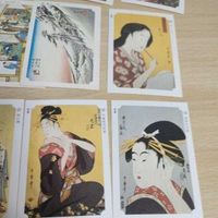 美人画 カード 喜多川歌麿 全盛美人揃 兵庫屋内花妻 おいらん 東海道五十三次 0522 サムネイル 2