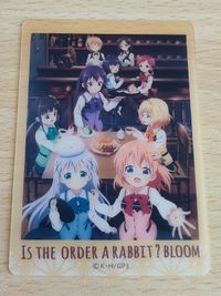 ご注文はうさぎですか クリアカード BLOOM 非売品 チノ ココア マヤ ごちうさ サムネイル 1