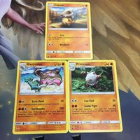 ポケモンカード 旧裏面 英語 海外版 3枚 カラカラ トリトドン オコリザル 8