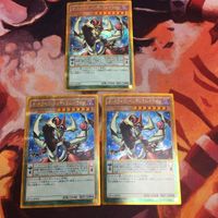 Yu-Gi-Oh Odd Eyes Pendulum Dragon Gold Secret 3x Card Lot